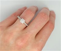 Anello Lorenza Gioielli Donna in Oro bianco Diamante 0.84 Ct AN267463-17 - AN267463-17